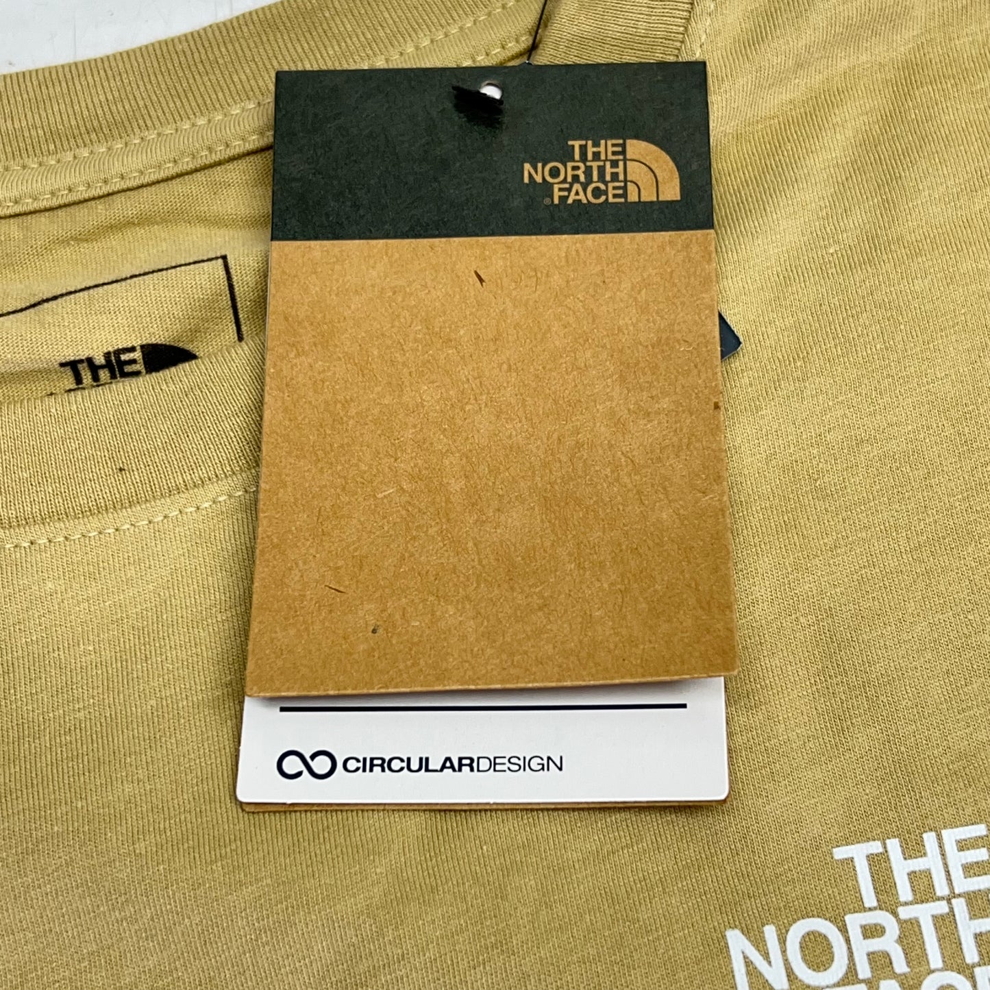 THE NORTH FACE Evolution Box NSE Regular Short Sleeve Men's Sz M Khaki Stone