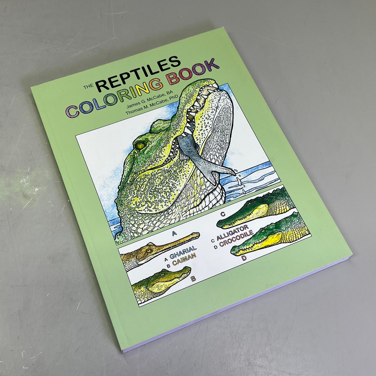 THE RETILES COLORING BOOK Science & Anatomy Paperback Coloring Activity Book