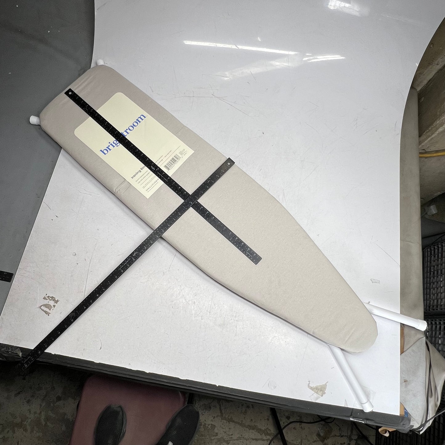 ZA@ BRIGHTROOM Standard Ironing Board Collapsible & Adjustable Grey 002-00-9028