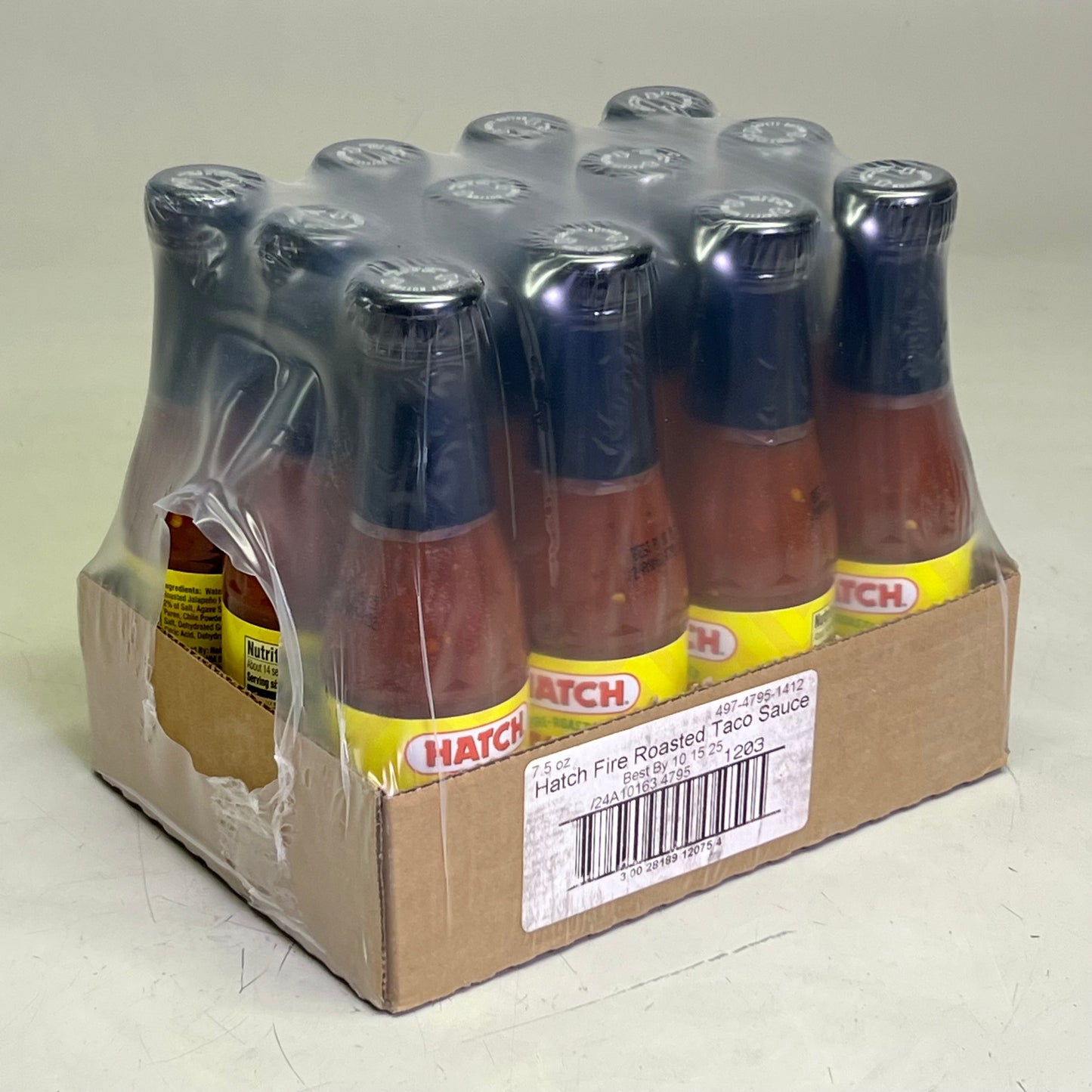 ZA@ HATCH (12 PACK) Fire Roasted Taco Sauce 7.5 oz BB 10/25 (New) B