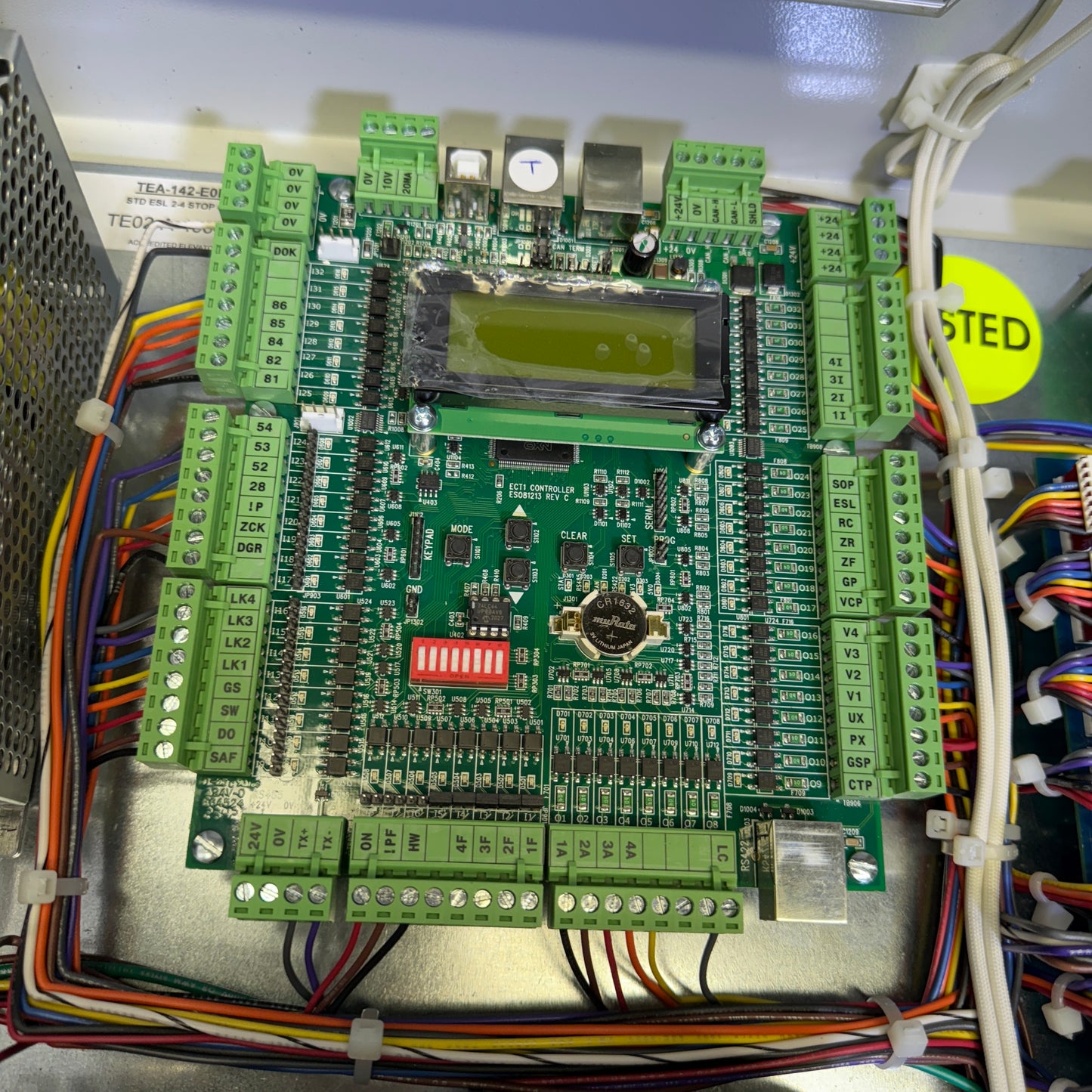 Microprocessor-Based Enclosed Elevator Control Panel w/ MITSUBISHI FR-D700 VFD