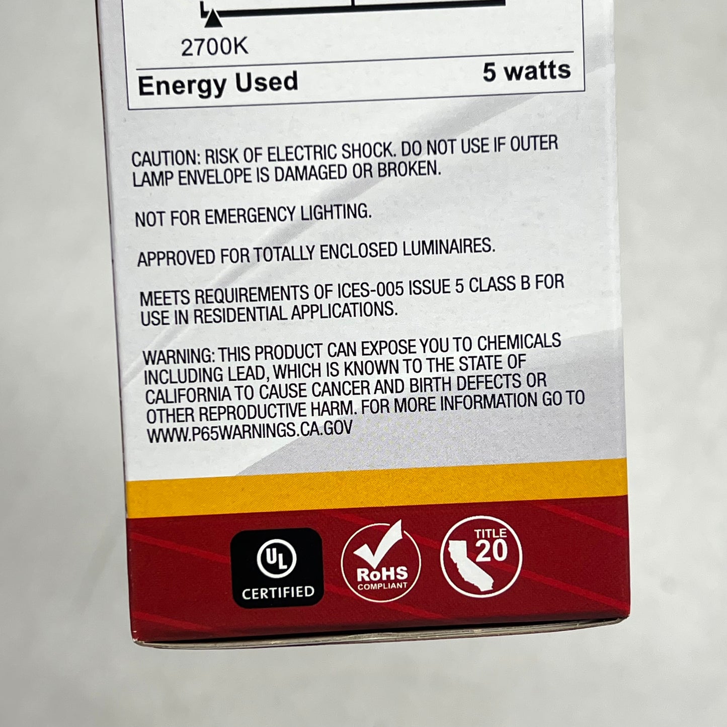 SATCO (6 PACK) Edison Style Bulb 5W LED ST19 2700K Warm White/Clear Glass S21360