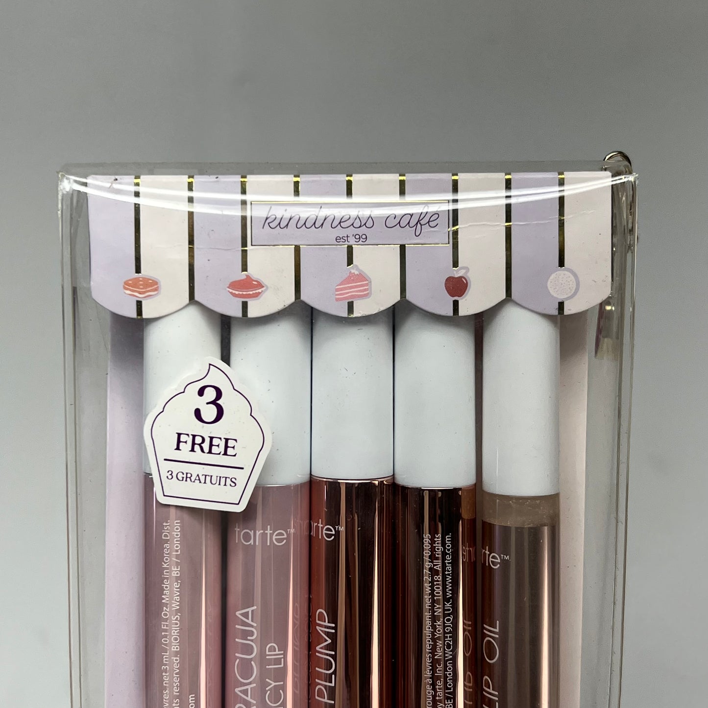 TARTE (SET OF 5) Kindness Cafe Lip Gloss Set Naturals/Shimmer FG15845-UN