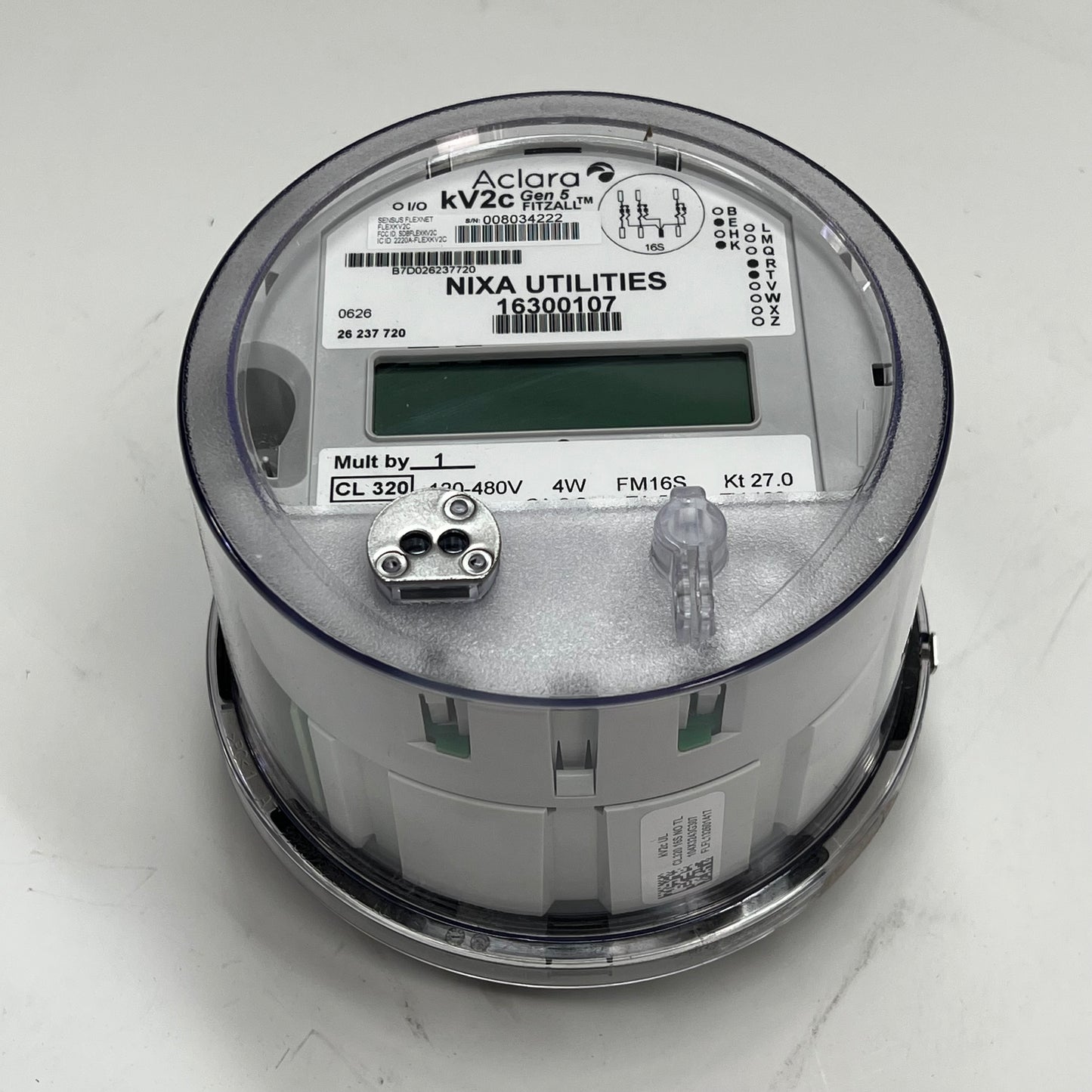 ACLARA Gen 5 Meter Fitzall Kv2c Advanced Power Customizable White ANSX002985