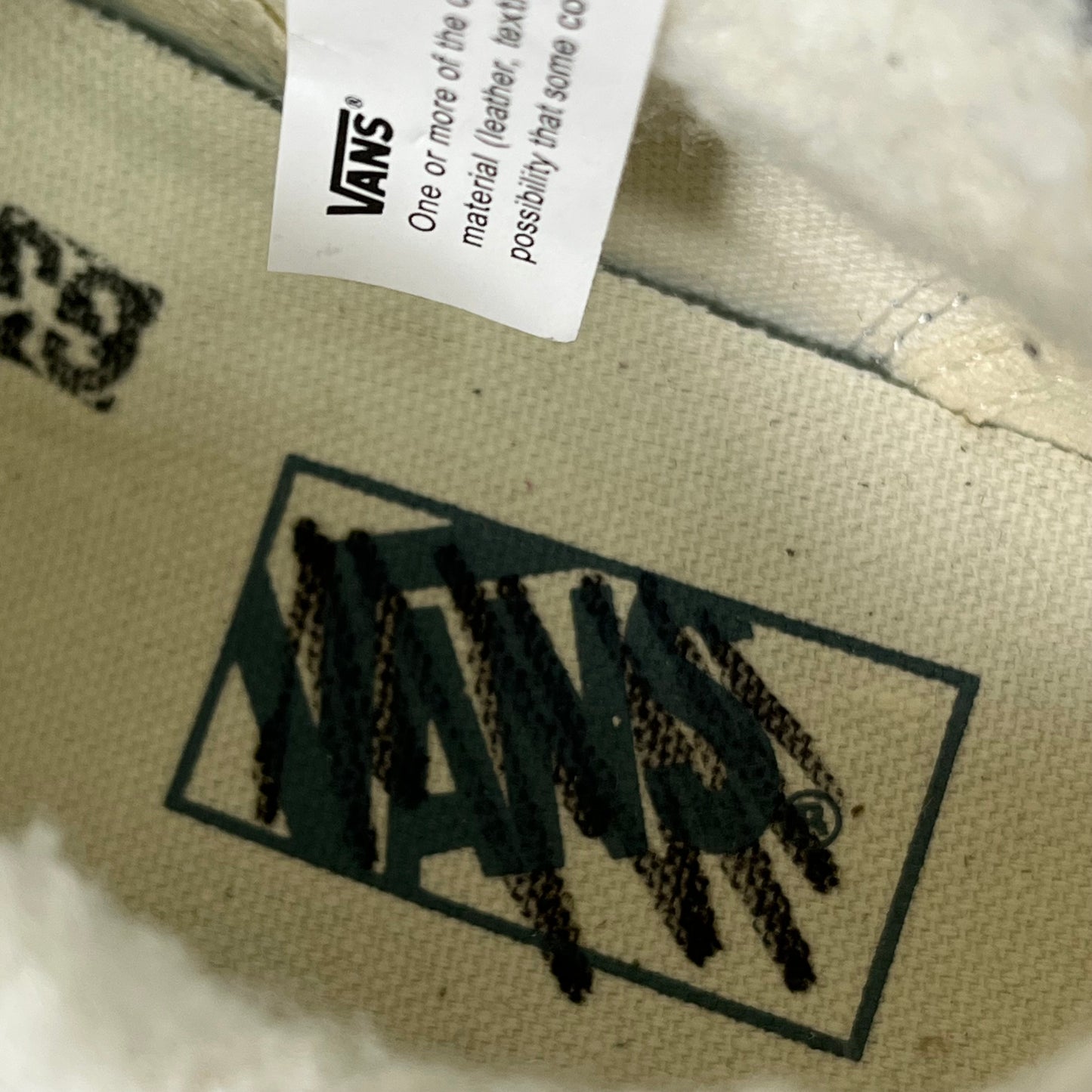 VANS Old Skool Leather & Pig Suede Sherpa Sneakers Womens 5.5 Mens 4.0 Pink Grey