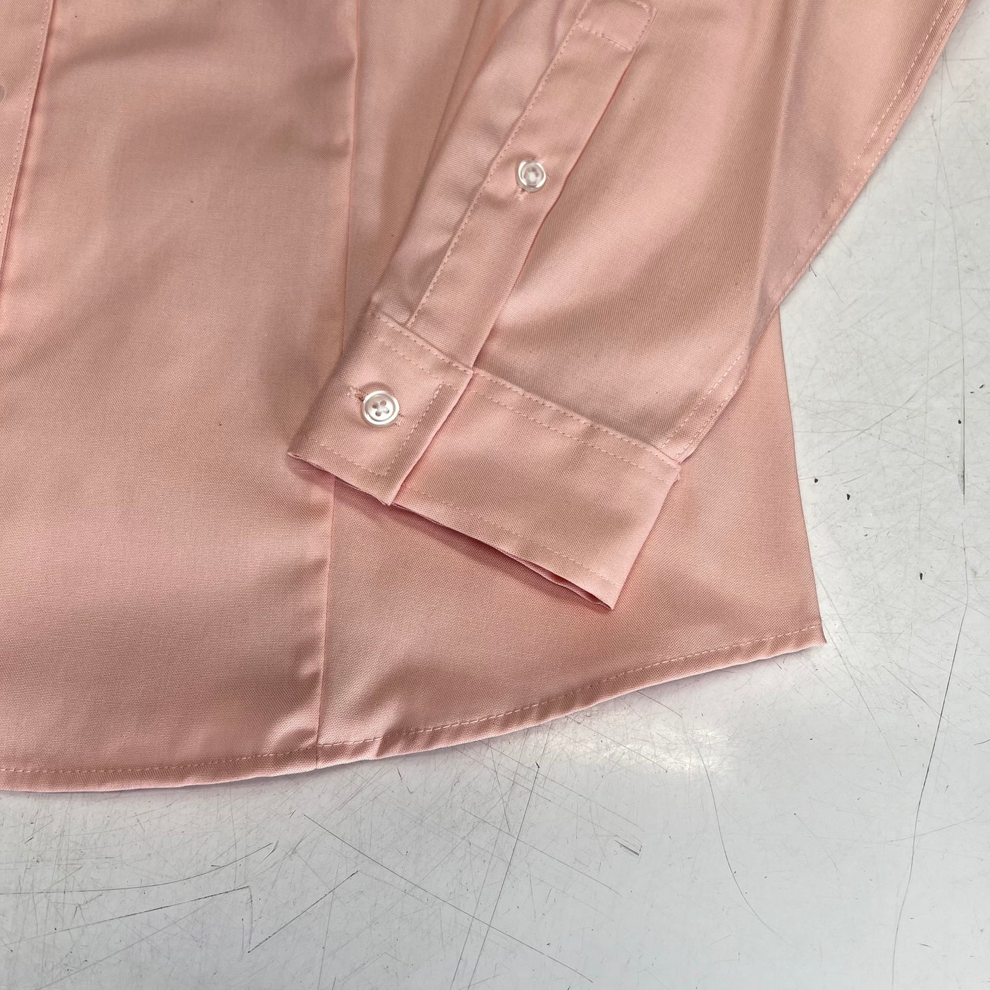 JONES New York Easy Care Professional Button Up Collared Shirt Women's Sz M Rose