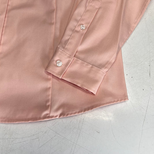 JONES New York Easy Care Professional Button Up Collared Shirt Women's Sz M Rose