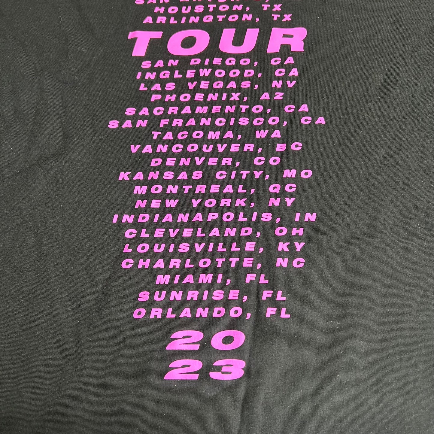 PINK Summer Carnival Tour 2023 Graphic Tee Shirt Women's Sz XXL Black/Pink