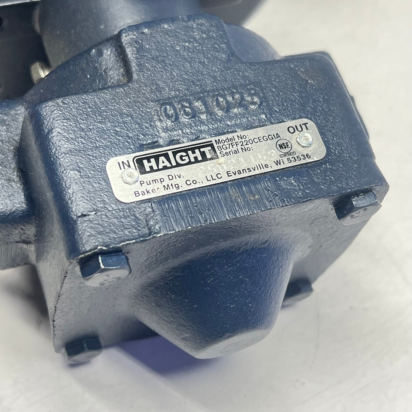 HAIGHT Pump & Motor Hot Oil/fryer Unit 1/3HP 115V CK456Y-033R-G (New Other)