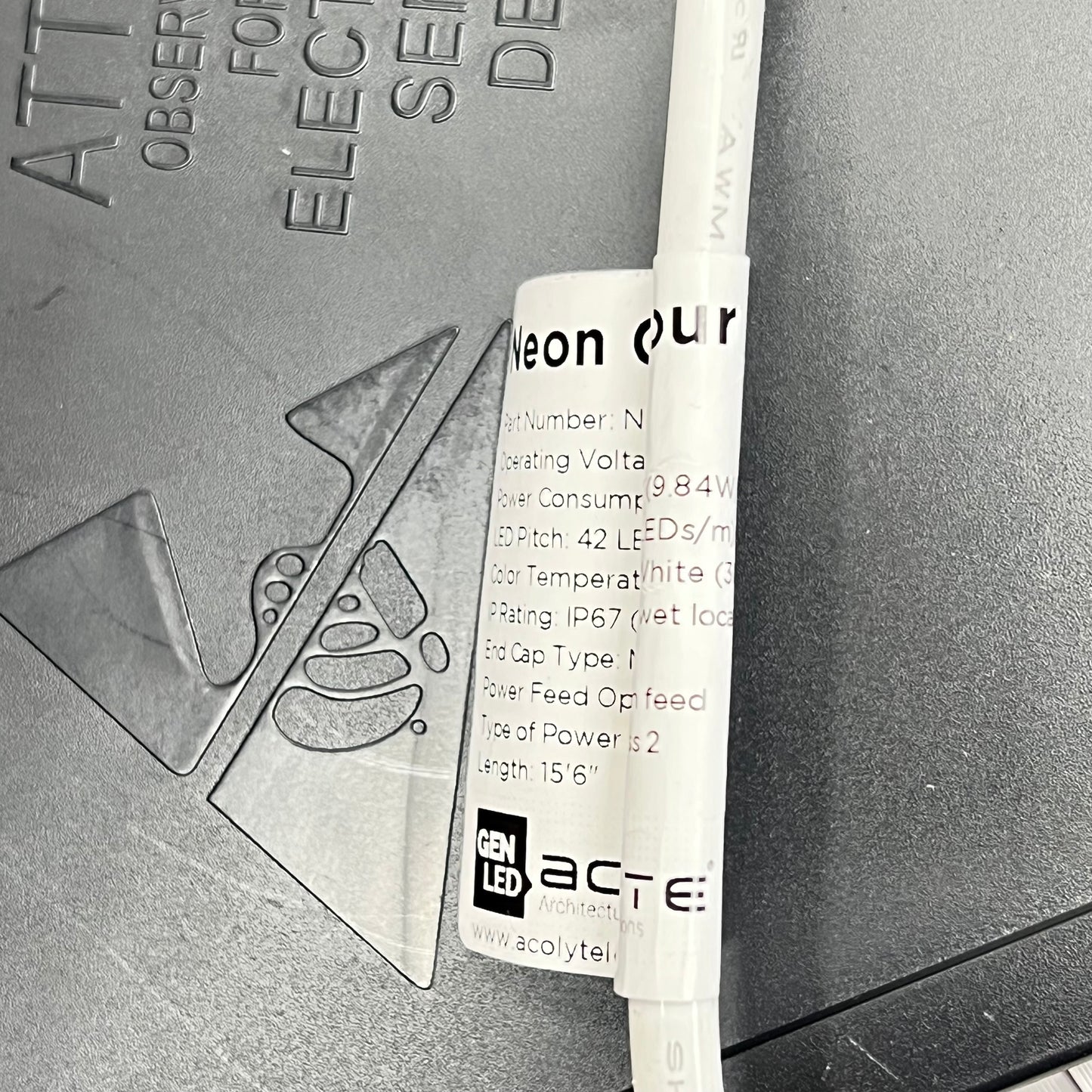 GEN LED ACOLYTE Neon Contour Led Light Strip 15'6" Adjustable Color NLC3.03OB