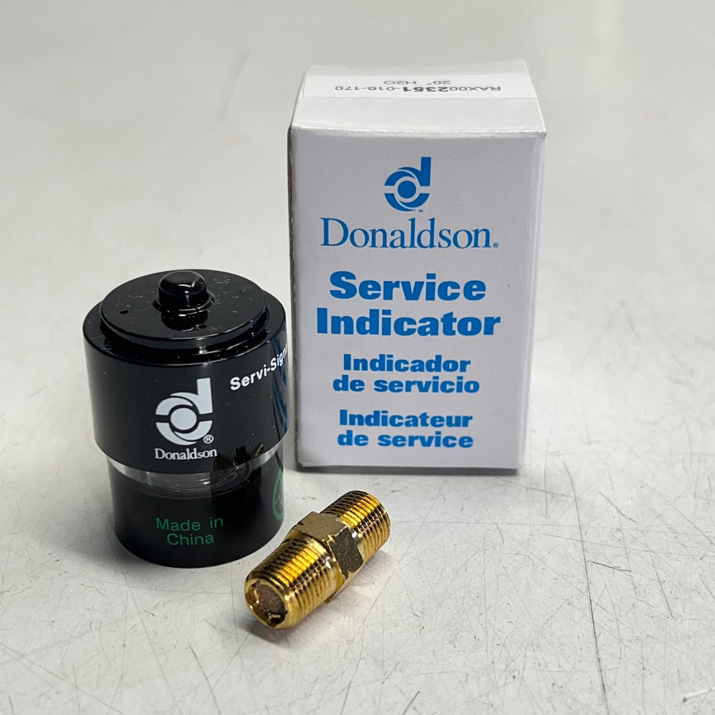 DONALDSON OEM Restriction Indicator Kit Servisignal 1/8-27 Thread Black X002351