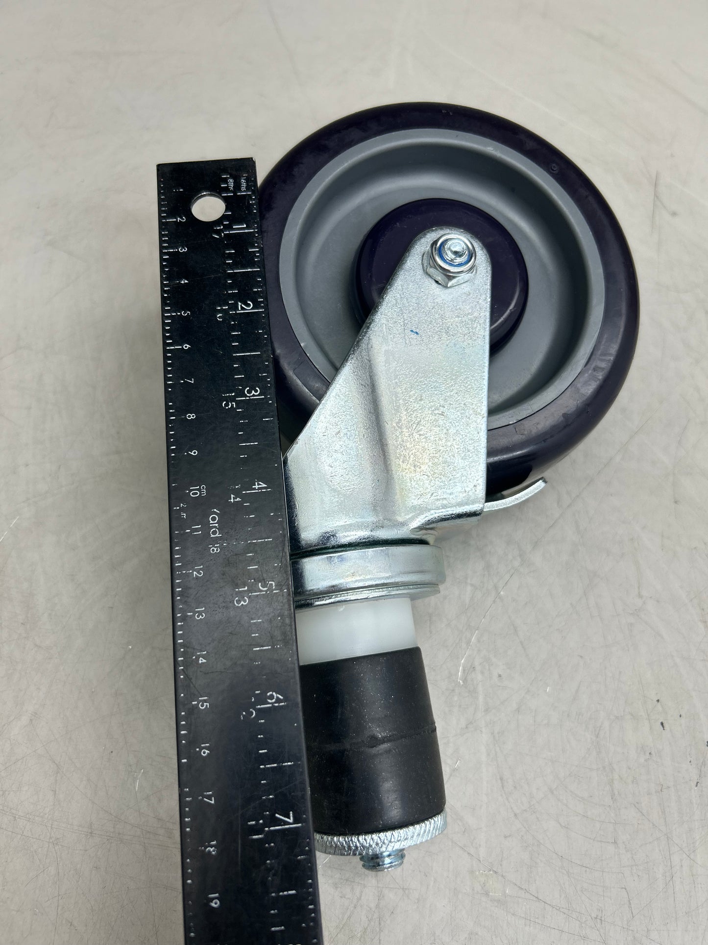 REGENCY Polyurethane Work Table/Equipment Stand Caster W/ Brake 5" Black A105CR