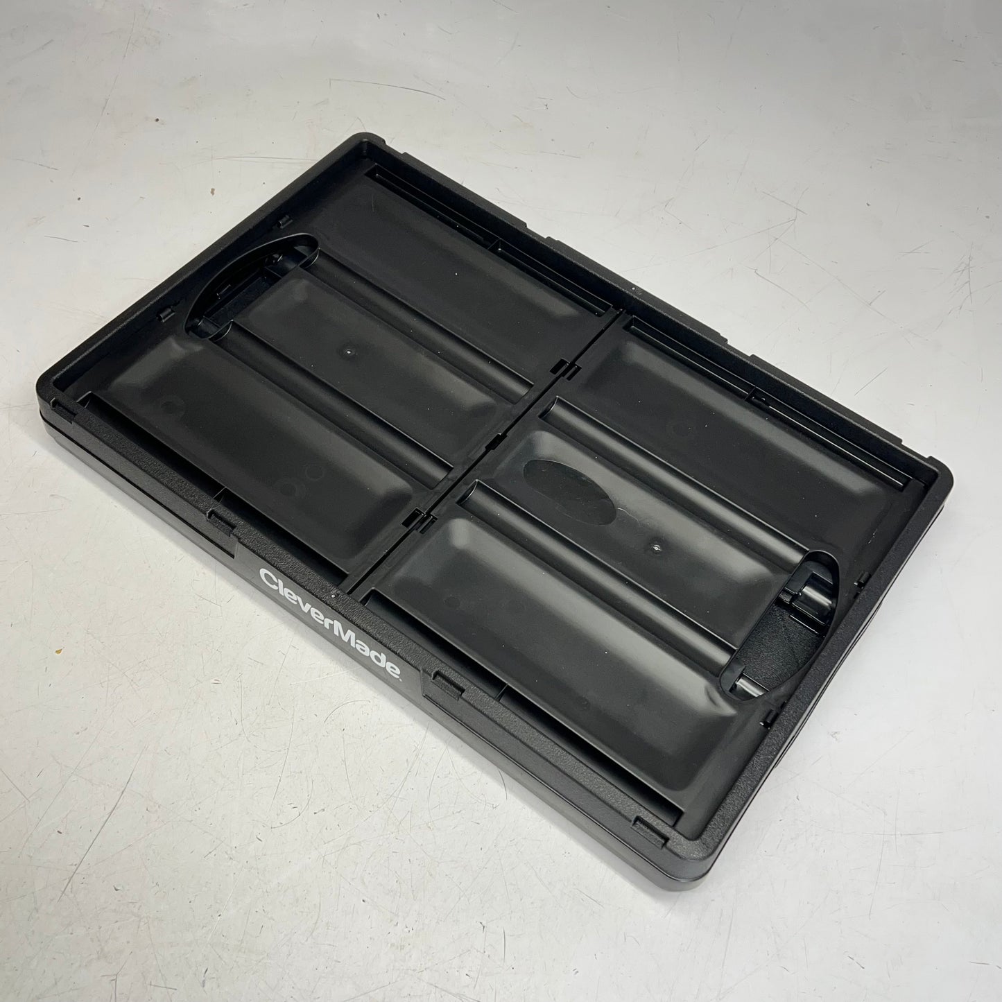 CLEVER MADE (3 PACK) Collapsible Storage Bins 65 L 100lb Weight Cap Black