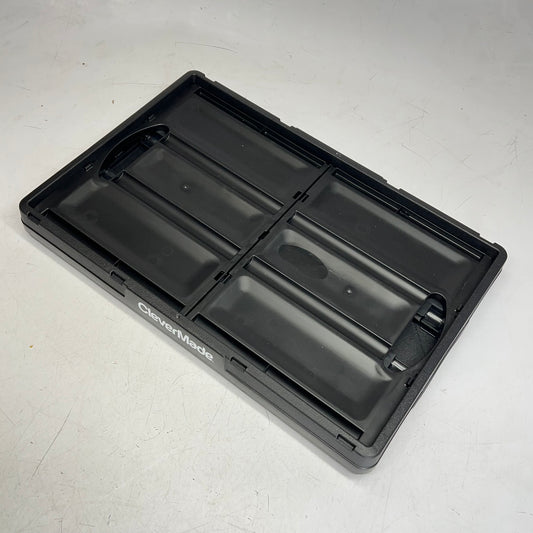 CLEVER MADE (3 PACK) Collapsible Storage Bins 65 L 100lb Weight Cap Black