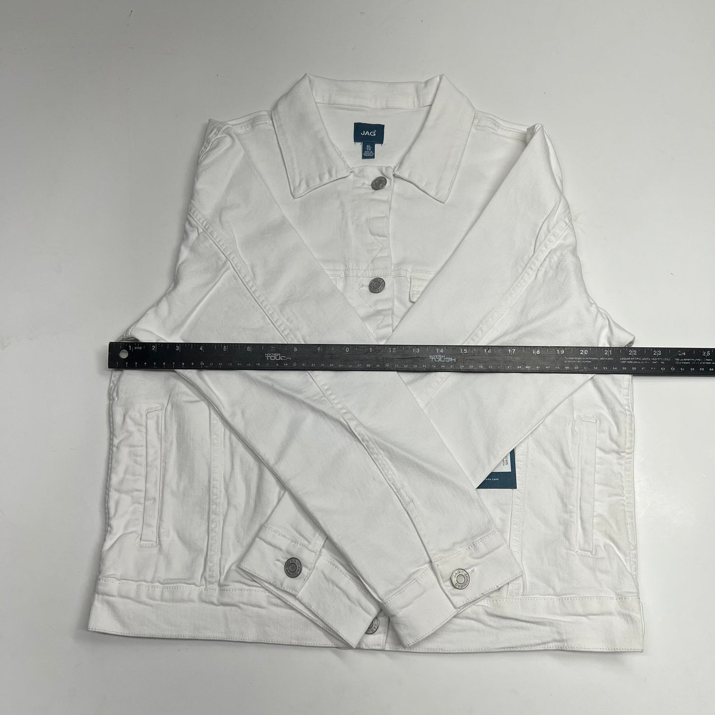 JAG Kiara Classic Button Up Denim Jacket Women's Sz XL White J8309CBD618