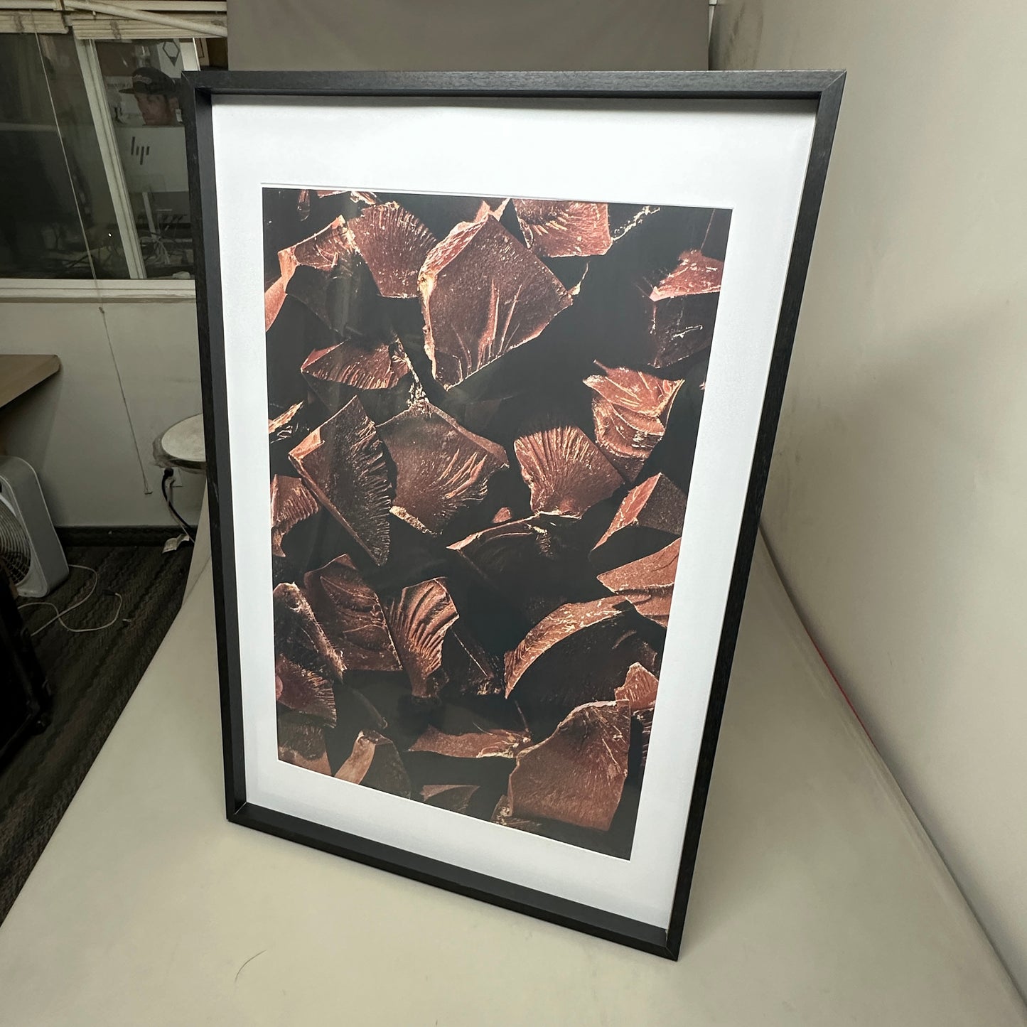 35" x 24" Chocolate Chunks Poster Art Printed Wall Frame