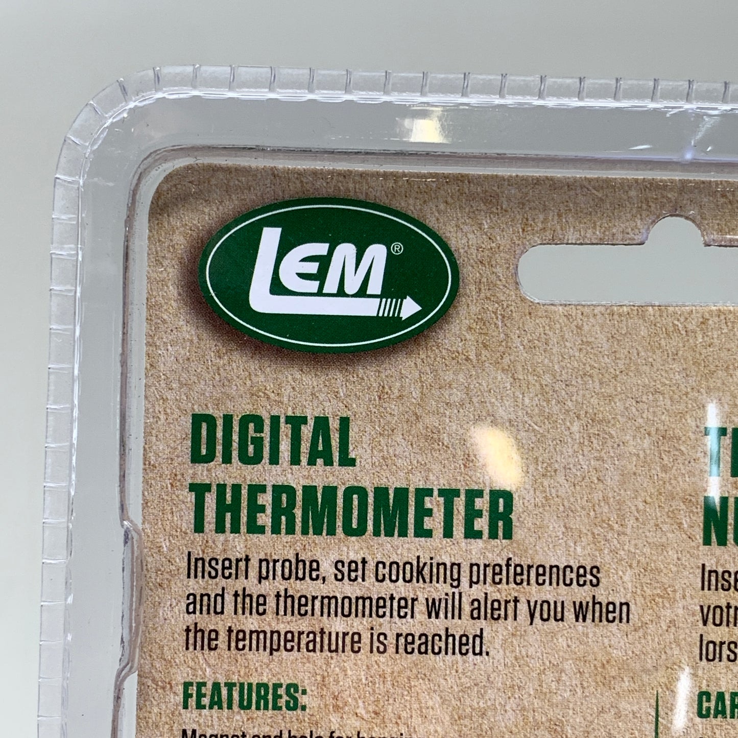 LEM Digital Thermometer w/ Build in Alarm and Timer Magnet Hole for Hanging 1423