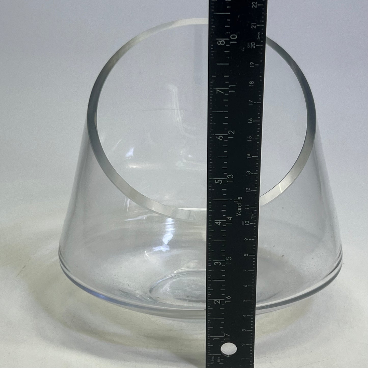TERRAIN Cylindrical Handblown Glass Candle Holder Sz 8"H x 5.8"W 101556728