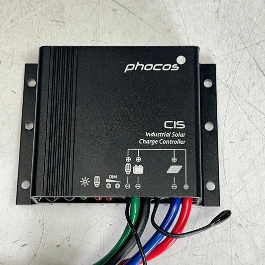PHOCOS Highly Ruggedized Solar Charge Controller 10 AMP Black CIS10-1-1-E