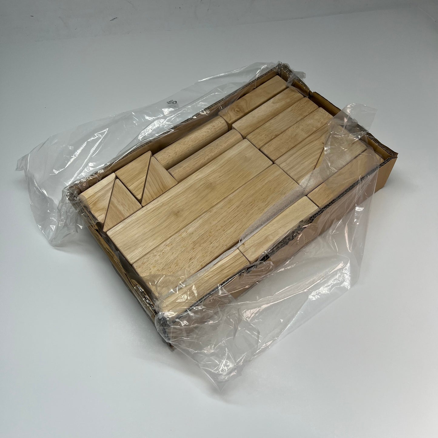 GUIDE CRAFT Wooden Building Unit Block Set A Stem Learning 28 Pieces Tan G2101B