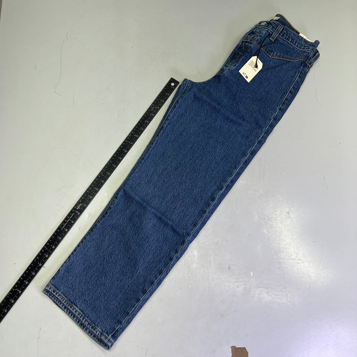 LEVIS Ribcage Western Yoke Jeans Women's Sz 29 x 27 Dark Wash 0049U0001