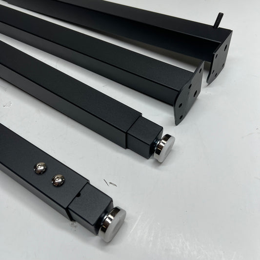 ZA@ NATIONAL PUBLIC SEATING (SET OF 4) Steel Legs Adjust Height Black SITAHL-S10 (As-Is)