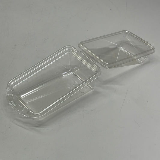 PLASTIC INGENUITY (146 Pack) Clamshell Sandwich Container 6"x4"x 3" 1501-19