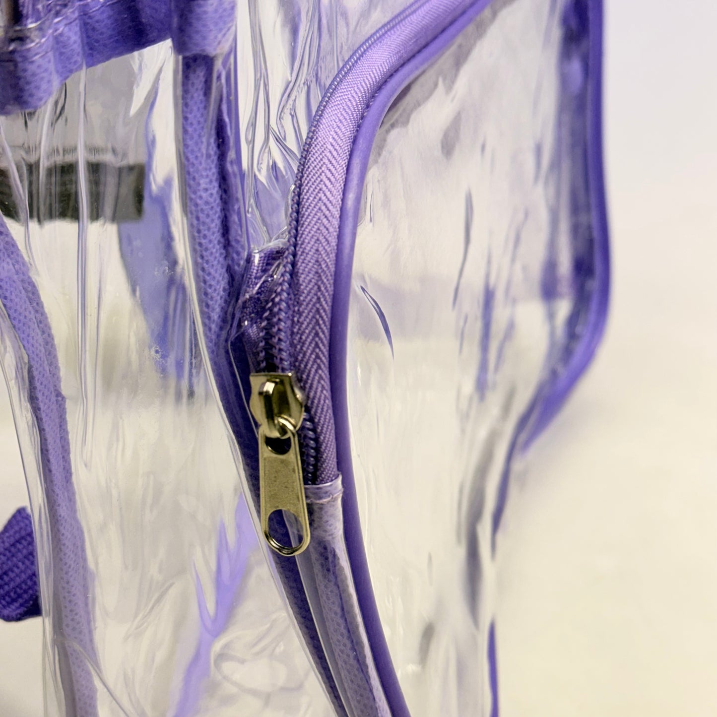 BWAP 17" Clear Plastic Backpack 17" x 12" x 6" Color Lavender BP1643