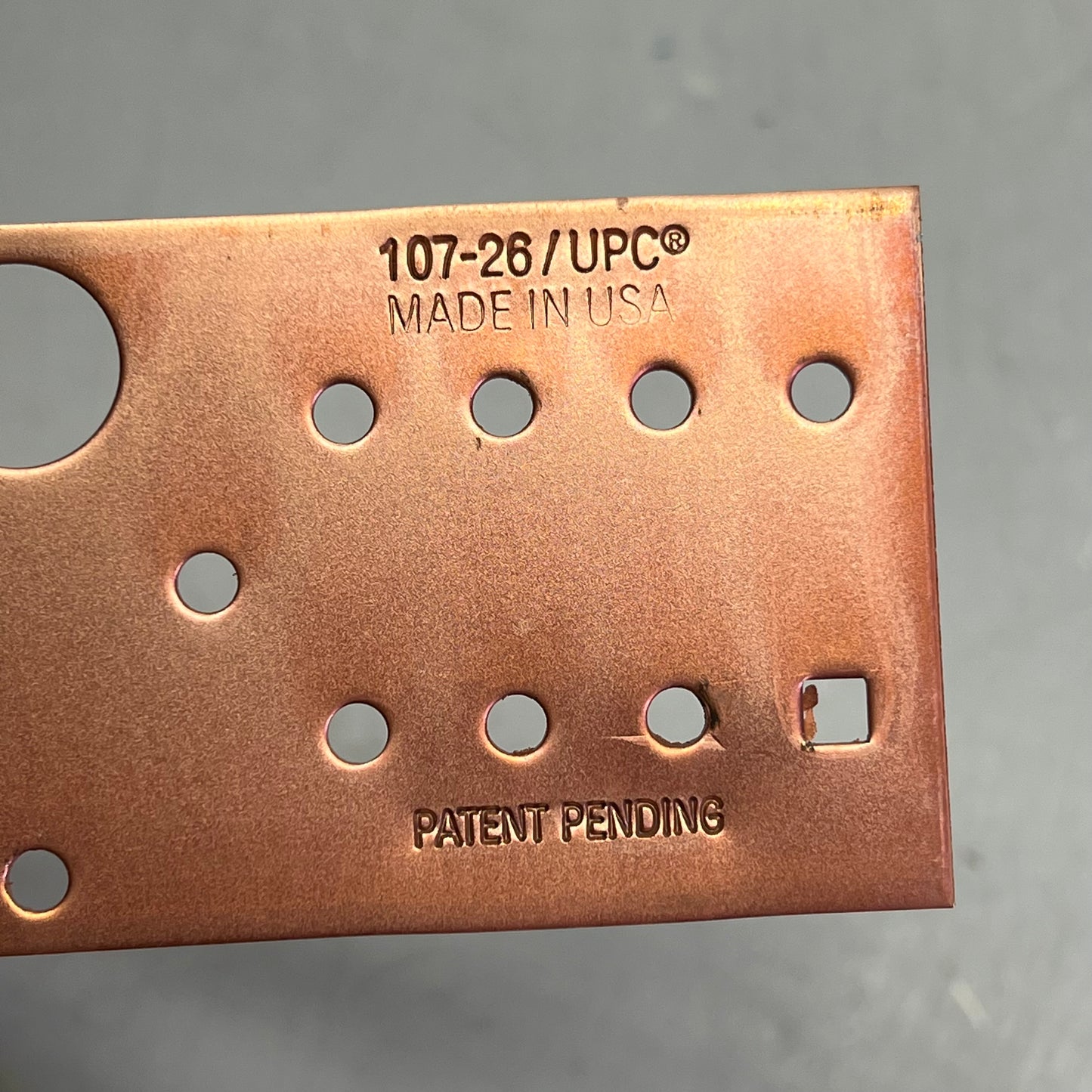 HOLDRITE (10 PACK) Heavy Gauge Copper Stub Bracket 1/2",3/4",1-1/4" 26" L  107-26