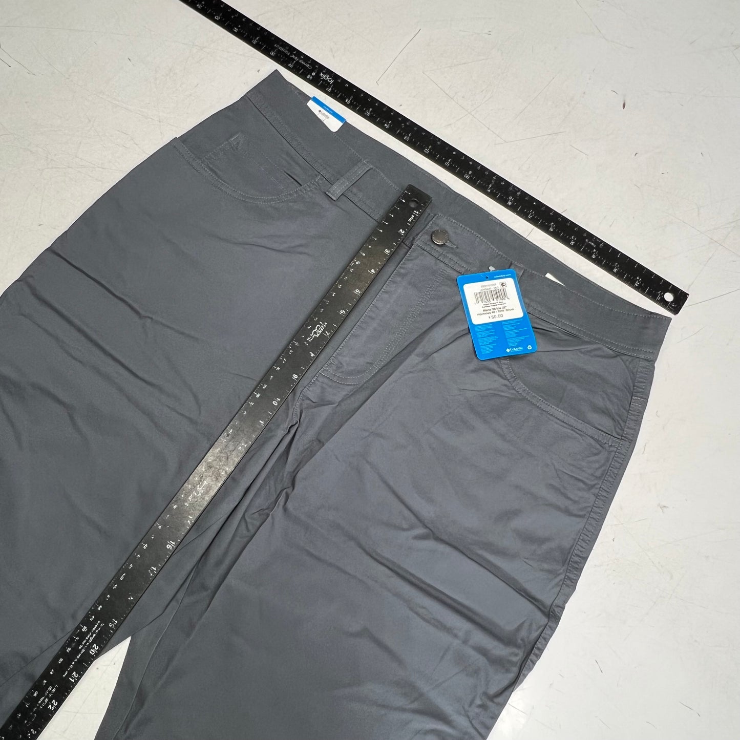 COLUMBIA Rapid Rivers Pants Men's Sz 36 / 32" Inseam Graphite AM0449-053