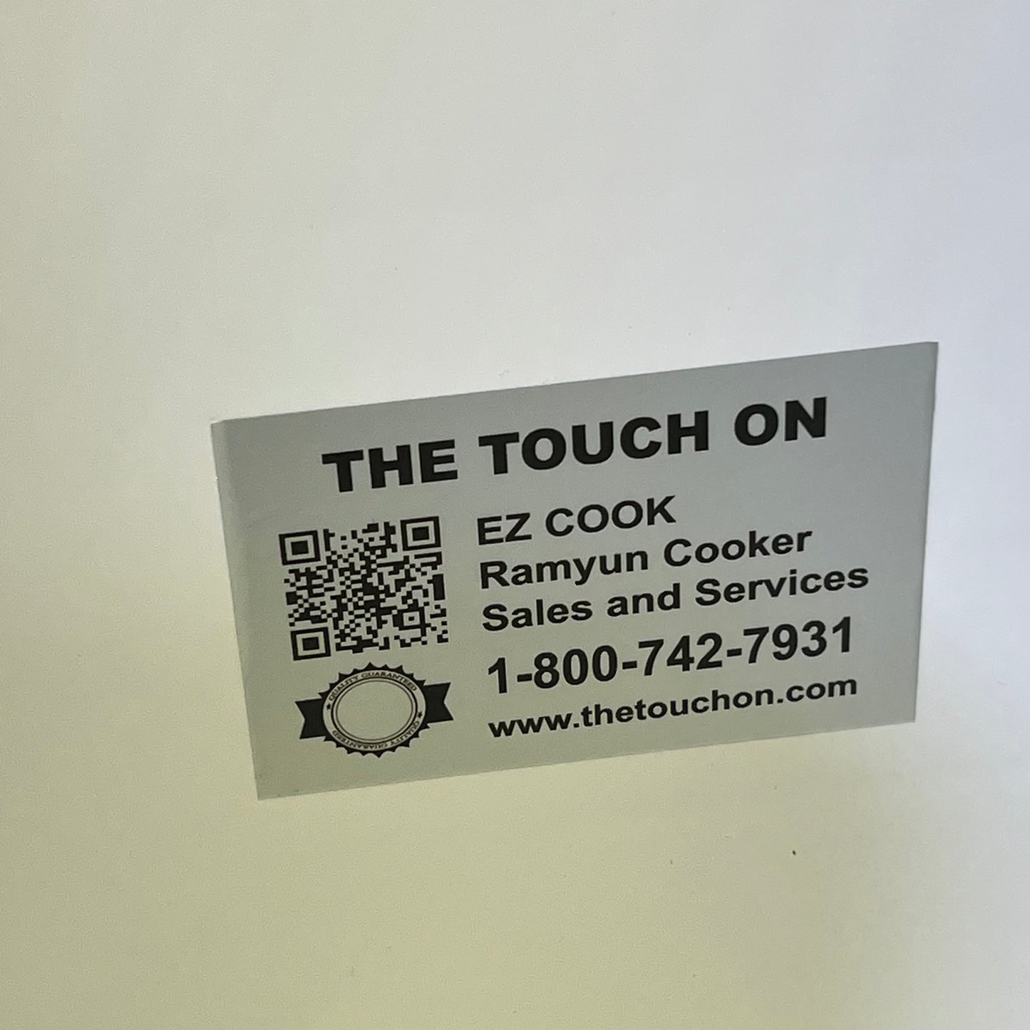 EZ COOK The Touch On Compact Ramyun Cooker Adjustable Settings White/Black H5600