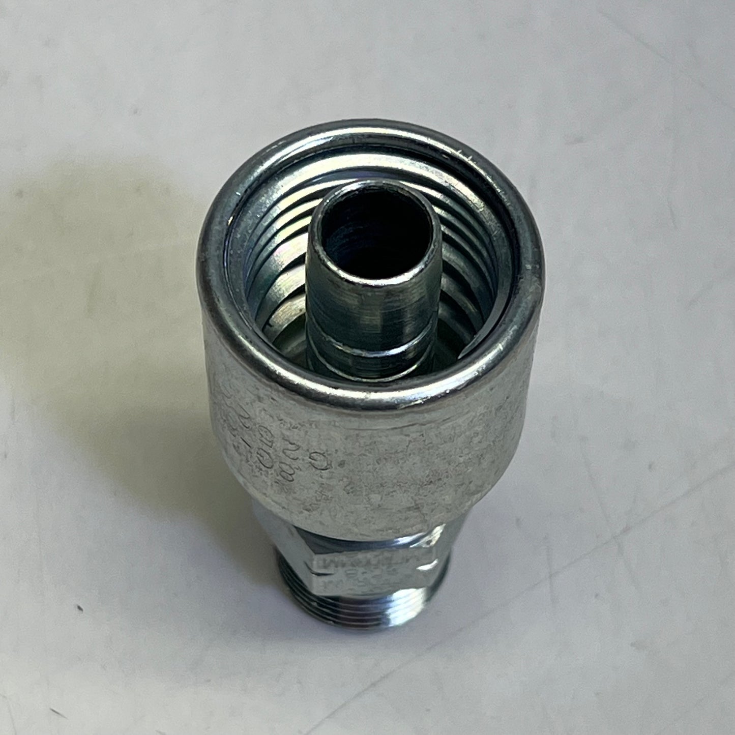 GATES Megacrimp Male Flat-face O-ring Coupling 1/2" x 2.69" Silver G25225-0808