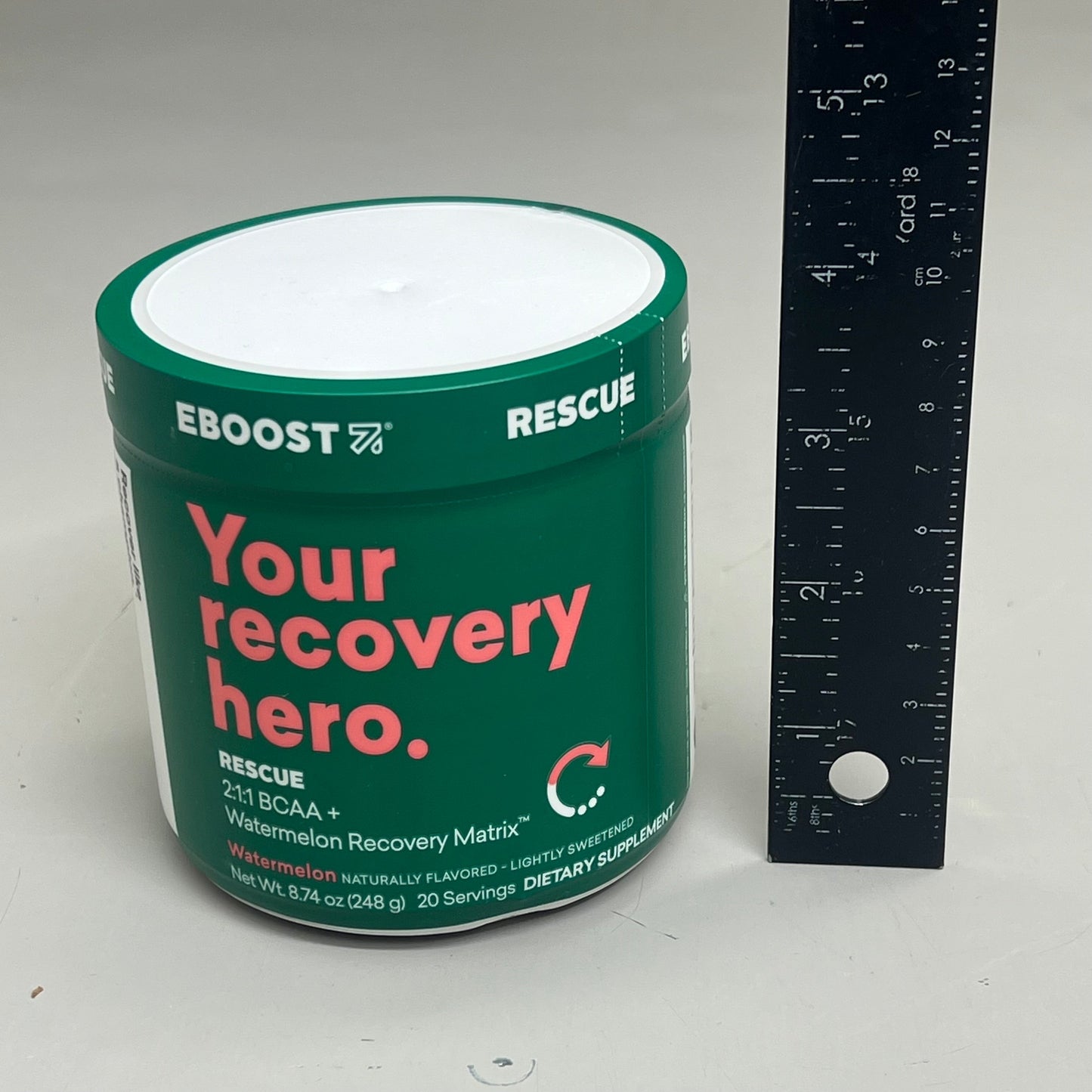 ZA@ EBOOST Gluten-Free Plant-Based Pre-Workout Watermelon Rescue 20 Serving BB 08/25 B