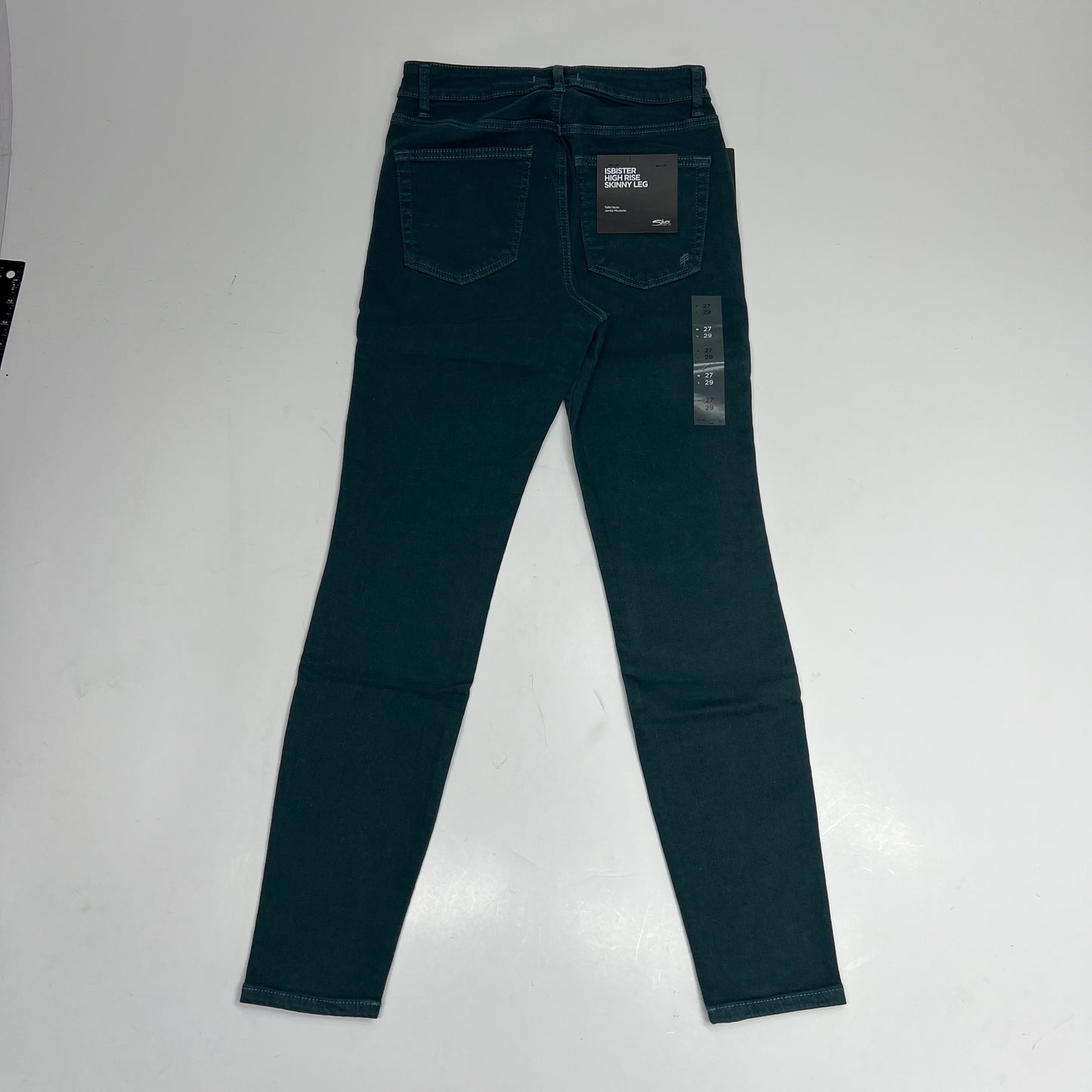 SILVER JEANS CO. Isbister High Rise Skinny Jeans Women's Sz 27/29 Emerald Green