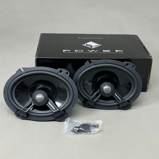 ROCKFORD FOSGATE 2-Way Carbon Fiber & Polypropylene Woofer Speakers Black T1682