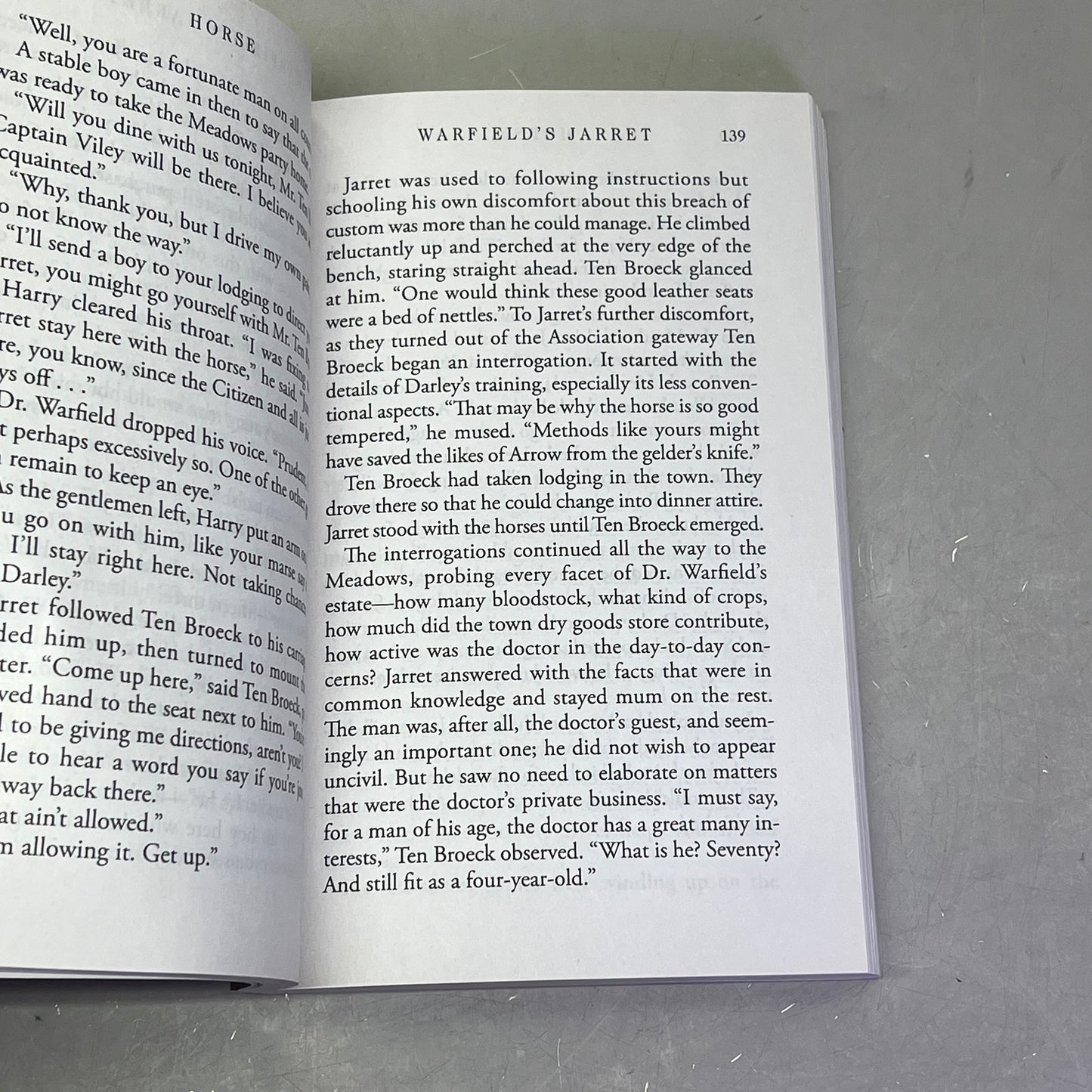 HORSE Animal Fiction Novel By Geraldine Brooks Paper Back Book Large Print