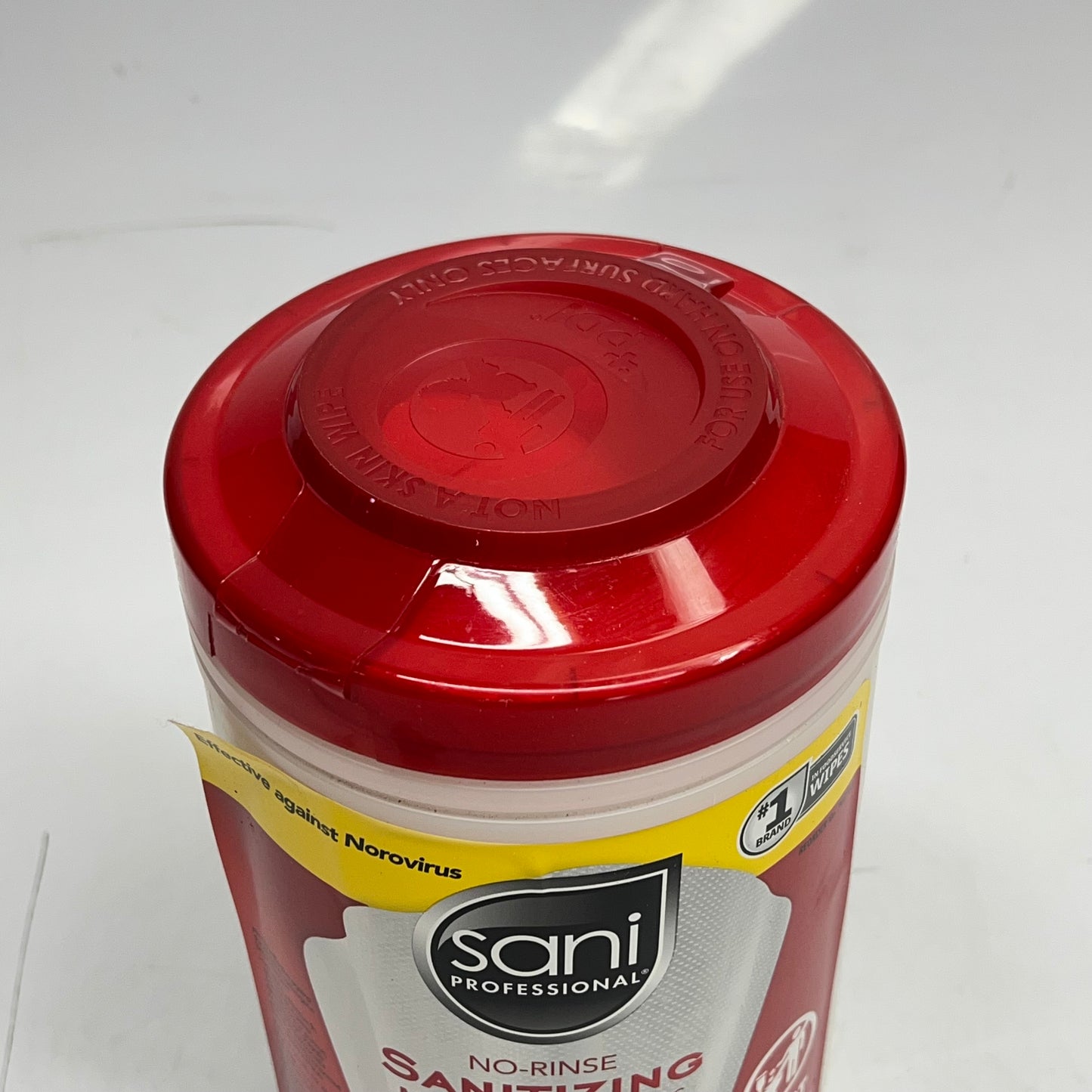 ZA@ SANI PROFESSIONAL (6 PACK, 175 EACH) No-Rinse Sanitizing Multi Surface Wipes 7.75" X 5"  White (Distressed Packaging)