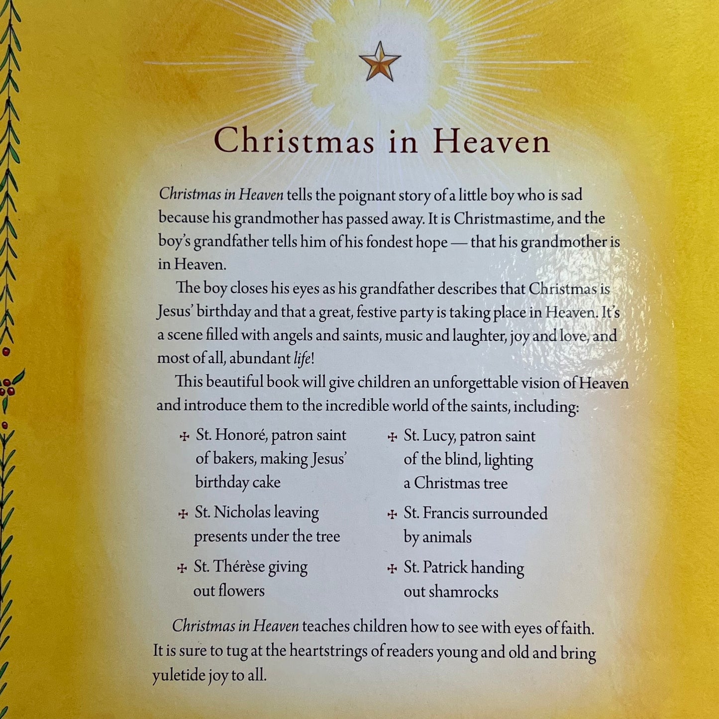 CHRISTMAS IN HEAVEN By Anthony Destefano Hardback Book