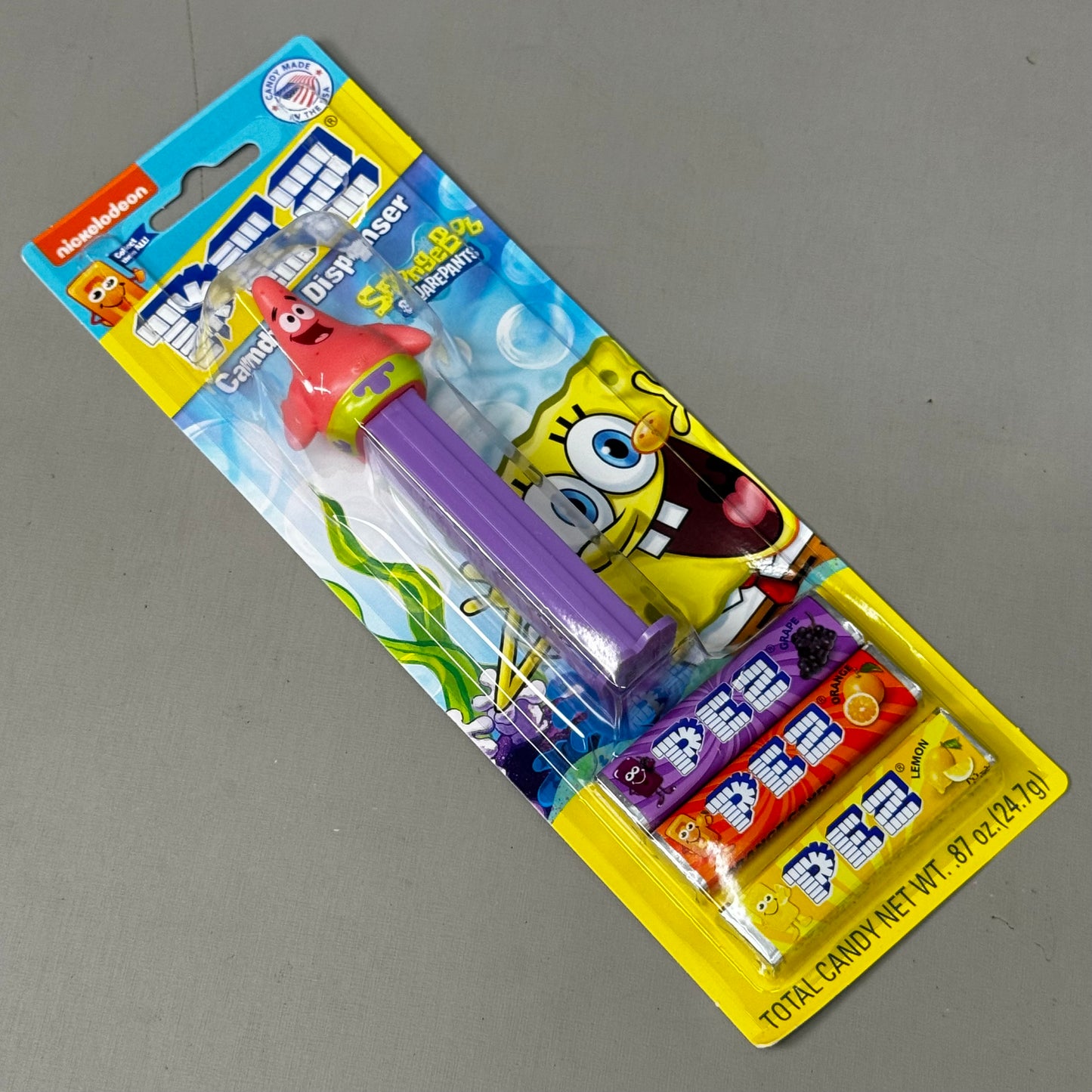 PEZ (6 PACK) Nickelodeon Spongbob Candy Dispenser w/ 3 Pez Flavors BB 3/29 33086E1