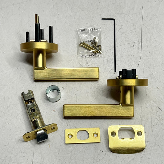 KWIKSET Halifax Passage/hall Closet Handle & Hardware Satin Brass 97200-996