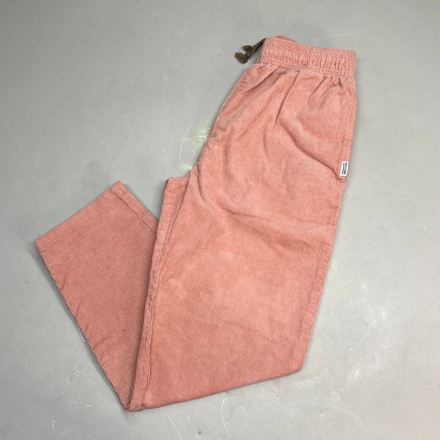 REUME CALIFORNIA Corduroy Tapered Pants Women's Sz S Dusty Pink (Pre-Owned)