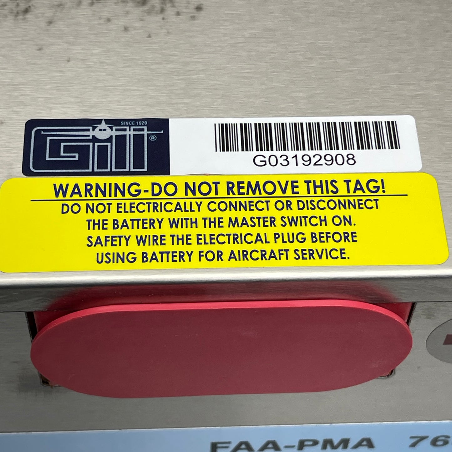 GILL LT The Original Equipment Aircraft Battery Sealed Lead Acid 24V 7638-44ST