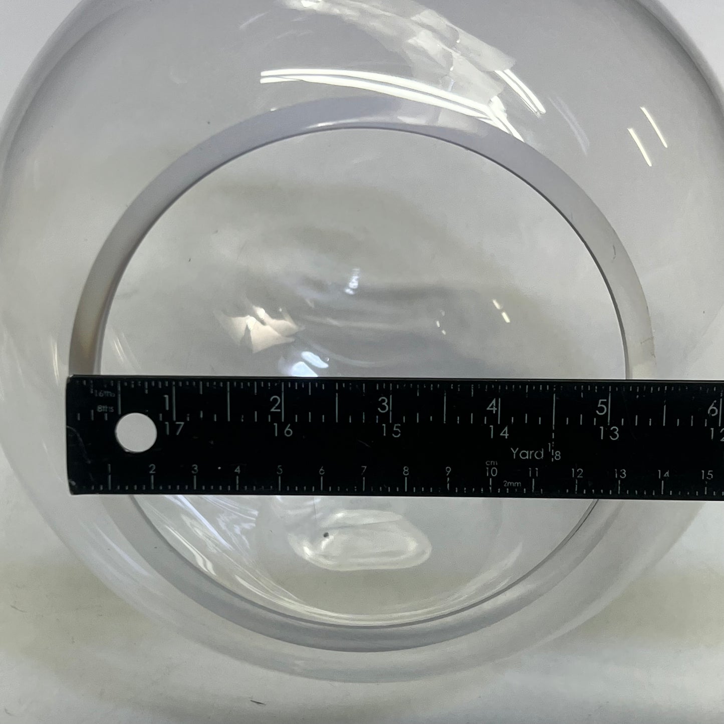 TERRAIN Slanted Hurricane Glass Sz 5.5"D x 8"H, 101556736