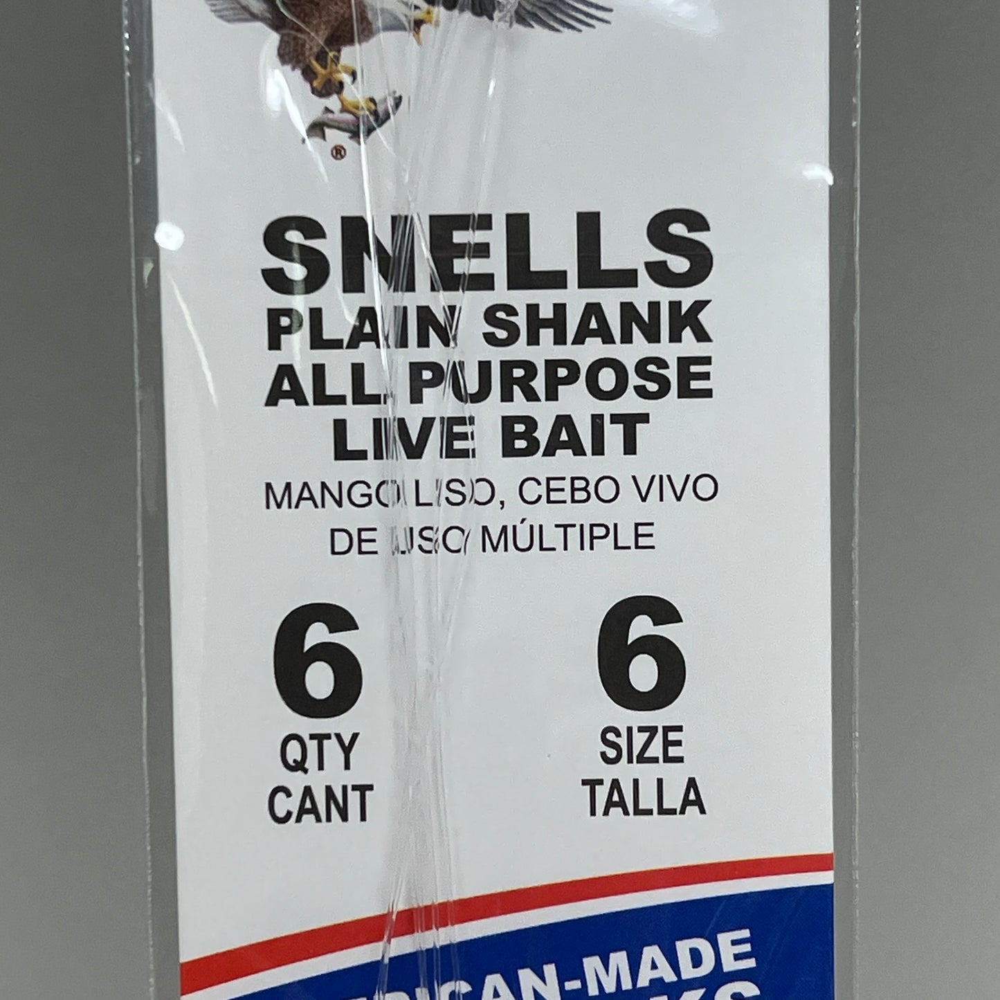 EAGLE CLAW (3 PACK) Plain Shank All Purpose Live Bait Bronze #6 6pc 031-6