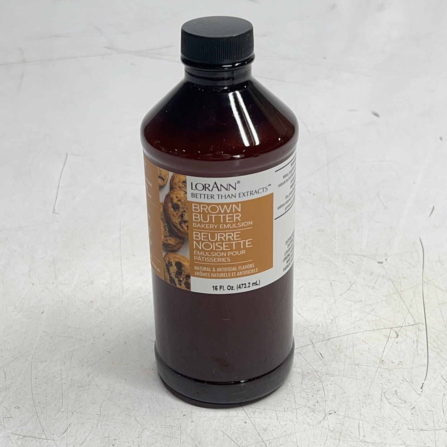 LORANN (2 PACK) Better Than Extracts Brown Butter Bakery Emulsion 16 Fl Oz
