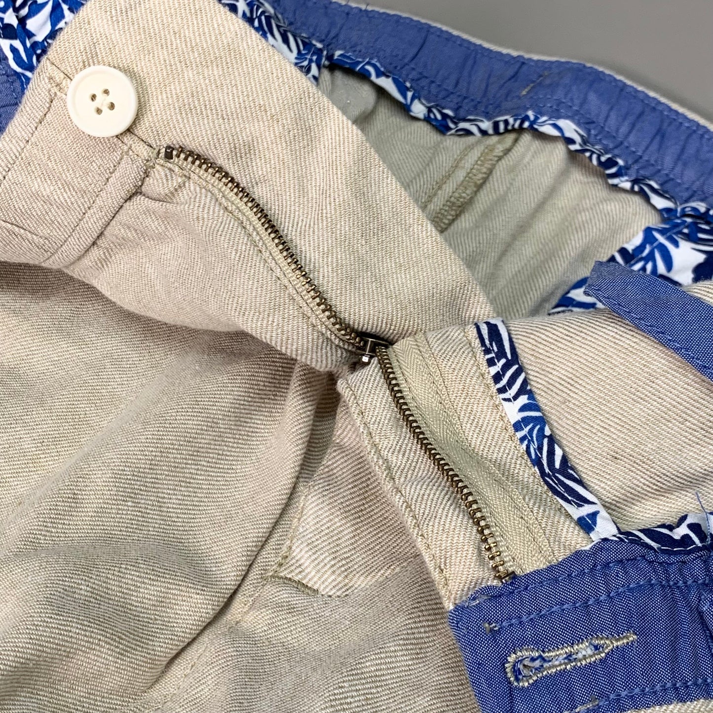 TOMMY BAHAMA Beach Linen Coast Pull On Pant Men's Sz XL x 32 Stone Khaki (New)