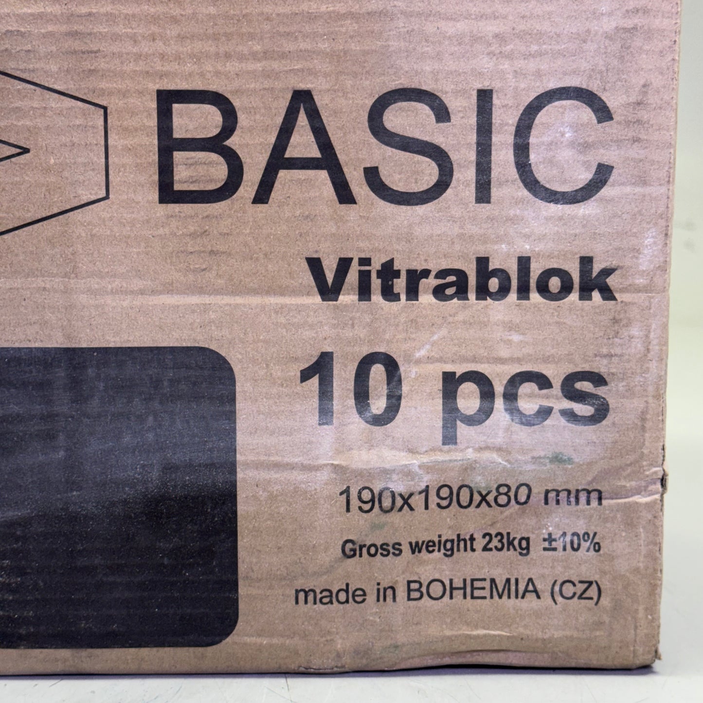 VITRABLOK (10 Pcs) Seves Glass Block Sz 7.5" x 7.5" x 2.7" 1919/8