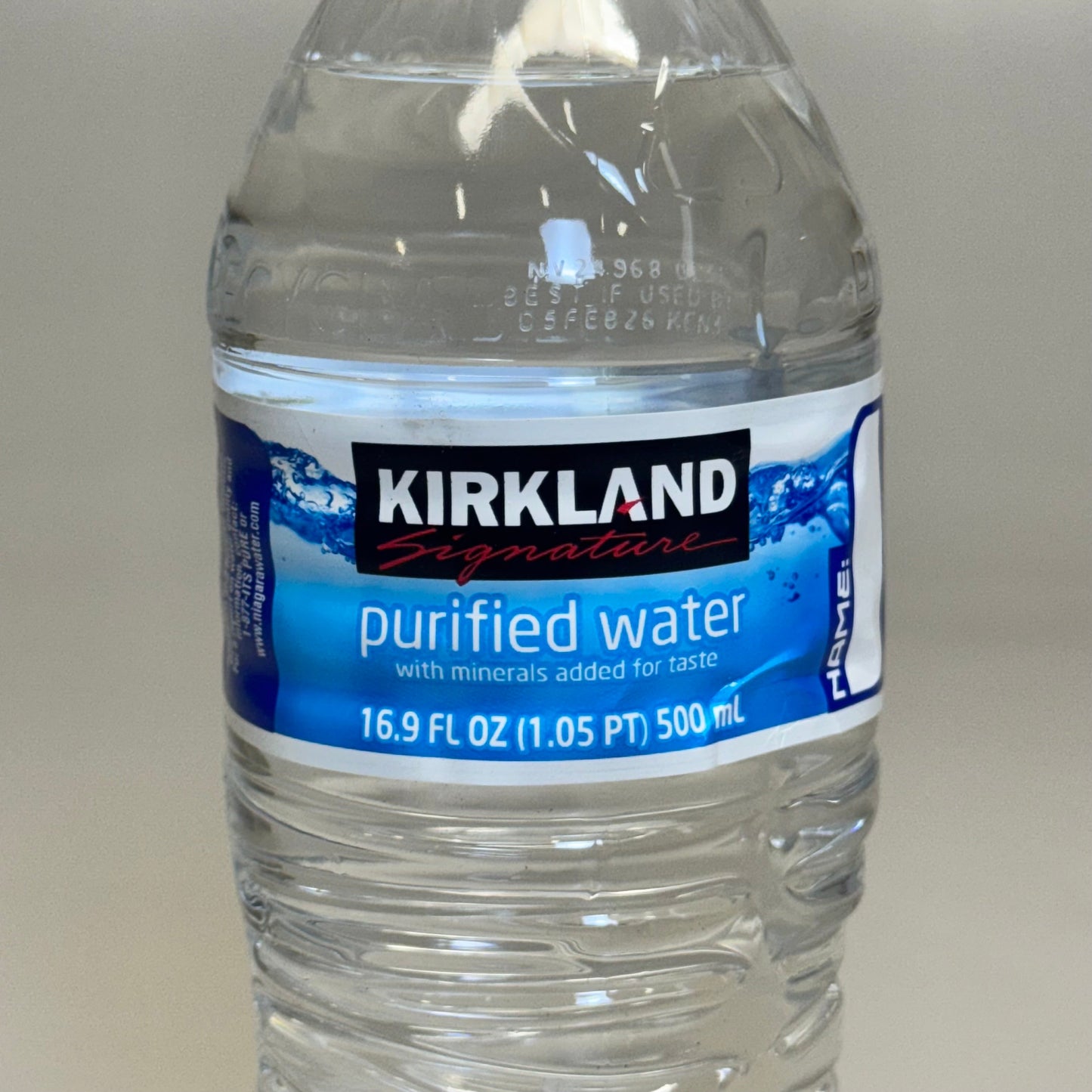 ZA@ KIRKLAND (120 Bottles) Purified Water 16.9fl oz BB 04/26 (New)