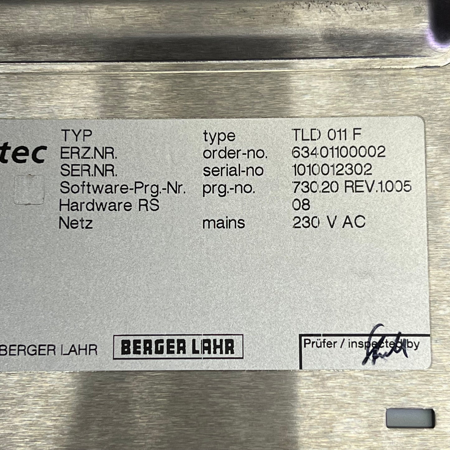 SCHNEIDER ELECTRIC Berger Lahr Sig Positec Frequency Converter TLD 011 F  (NEW)