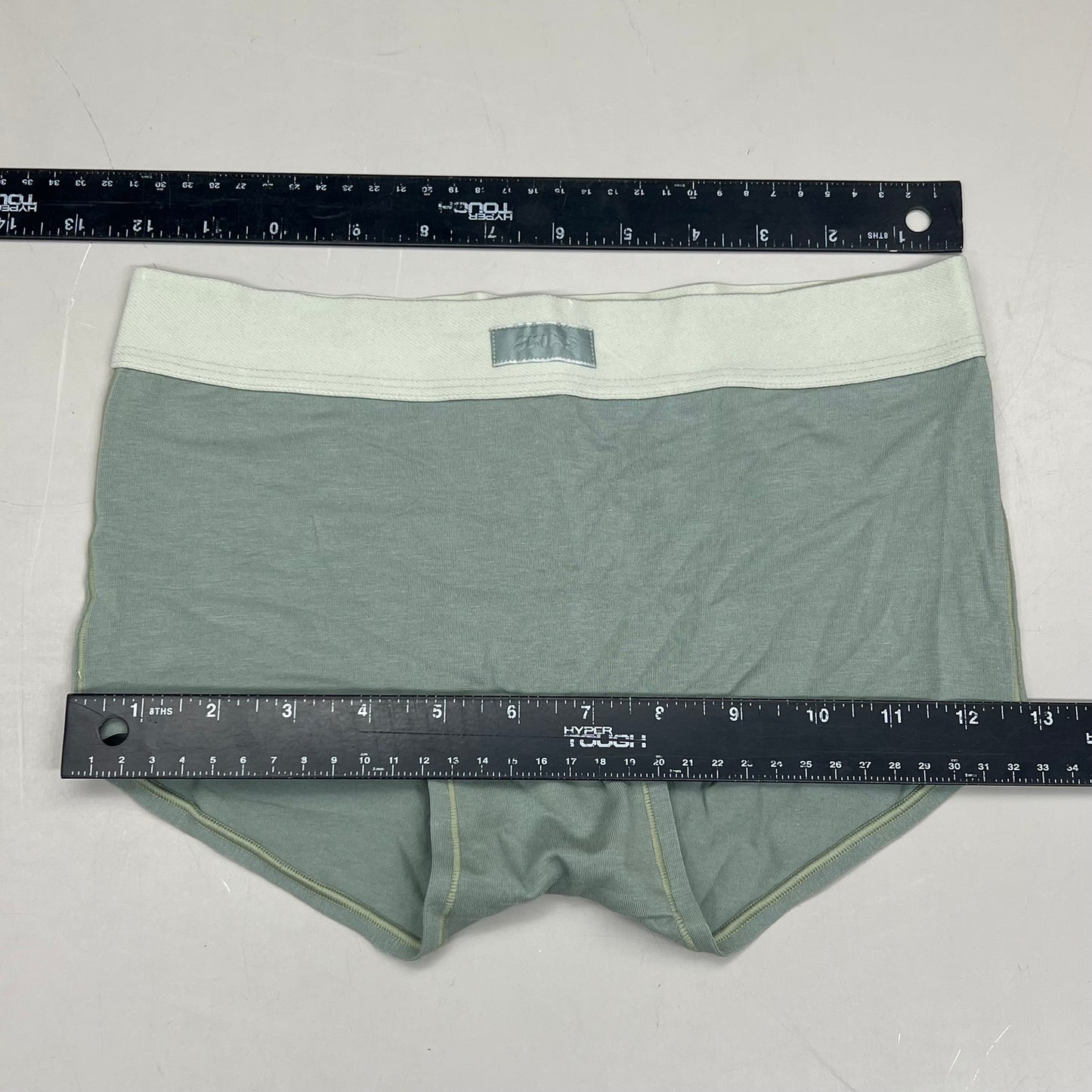 SKIMS Mid-Rise Boy Short Panty 100% Cotton Gusset Womens Sz XS Mineral PNBYS0848